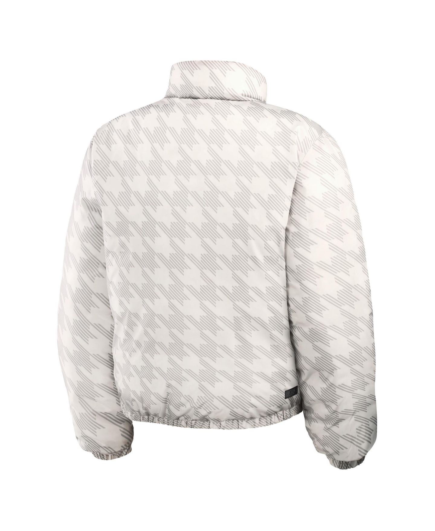 Женская куртка WEAR by Erin Andrews Brown/White Cleveland Browns Reversible Cropped Full-Zip Puffer — фото 2