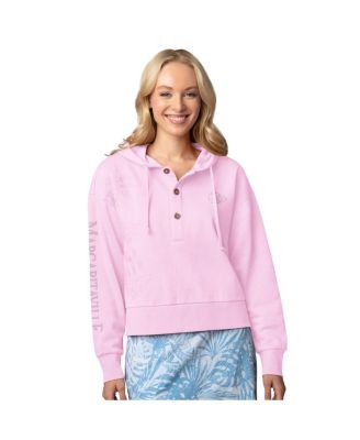 Margaritaville - Women's Pink Kansas City Chiefs Island Dream Solid Pullover Hoodie