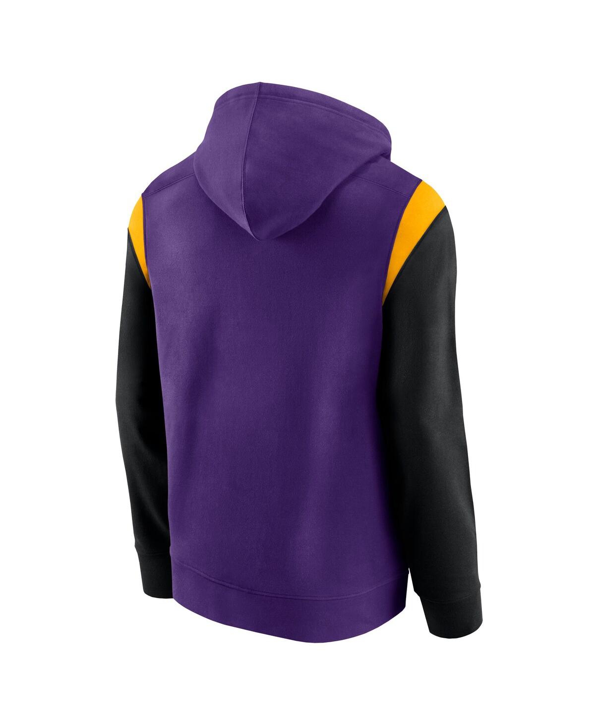 Fanatics Men's Purple Los Angeles Lakers Scorer Pullover Hoodie In Blue