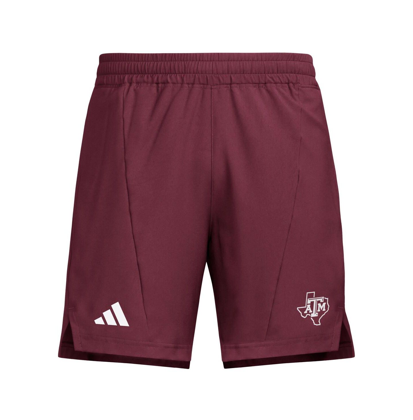 Мужские шорты adidas Maroon Texas A&M Aggies Program Woven Training — фото 3