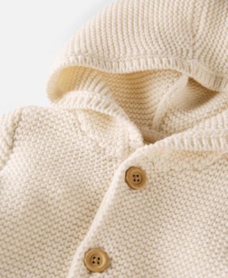 Baby Boys' or Baby Girls' Organic Cotton Signature Stitch Cardigan