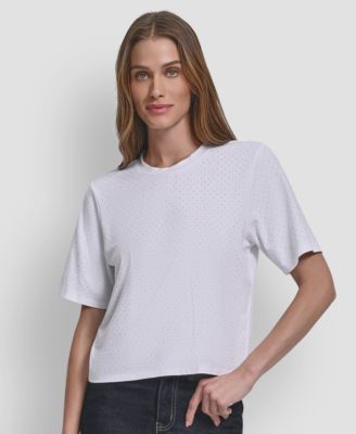 Women's Embellished Crewneck Top