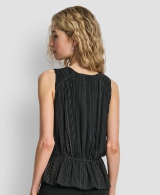 Women's Studded Peplum Pull On Top