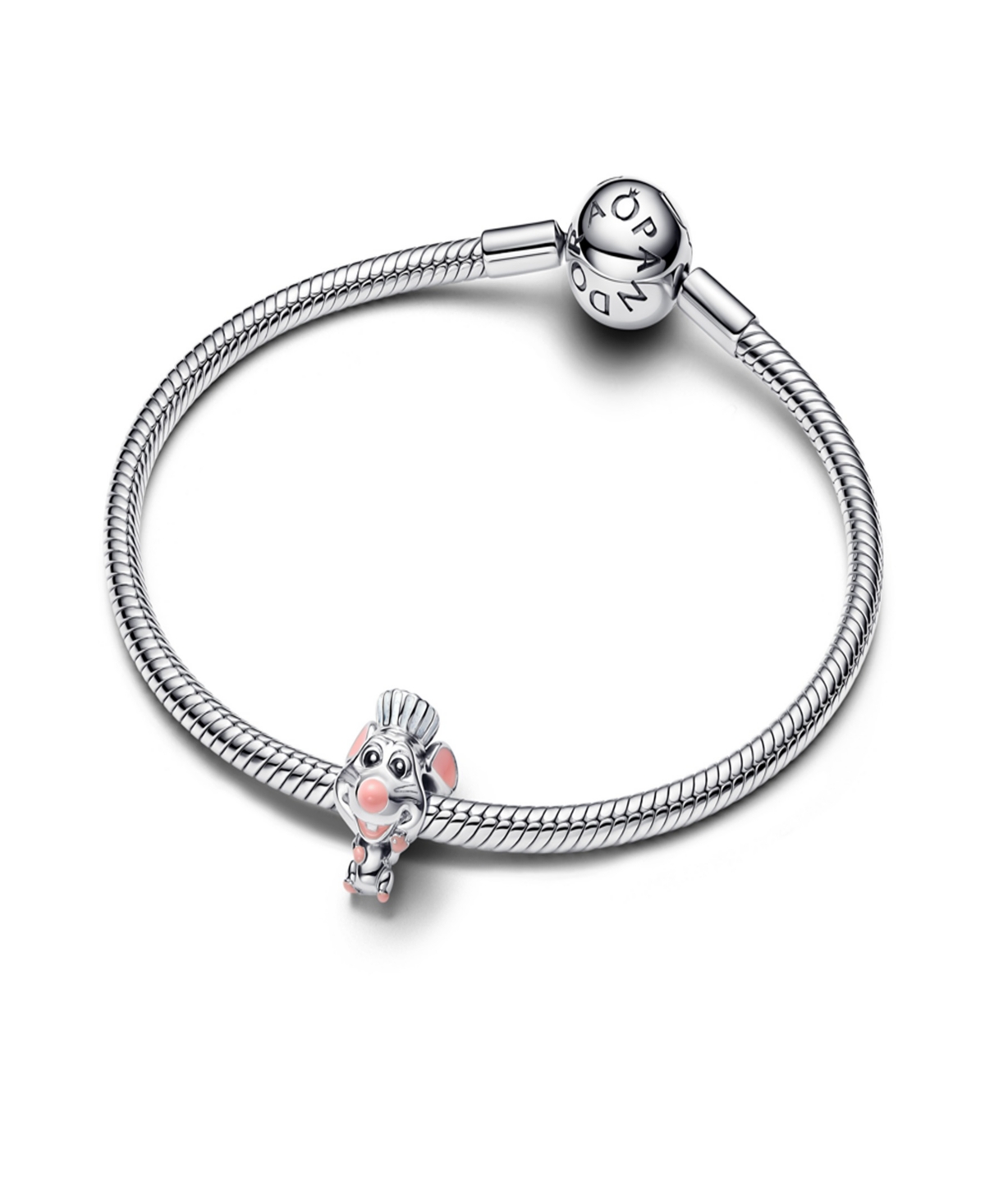 Pandora Sterling Silver Disney Pixar Ratatouille Remy Charms In Metallic
