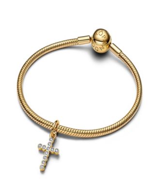 Gold Plated Cross Dangle Charms