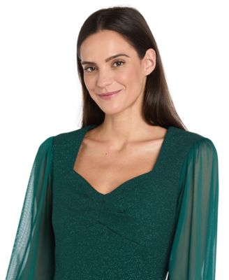 Petite Long Sleeve Sheath Dress