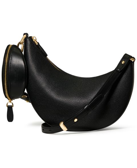 Женские сумки kate spade new york Duo Small Pebble Leather Crossbody, цвет: Чёрный