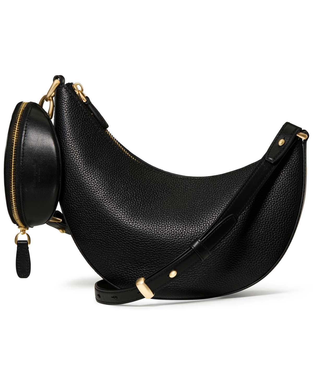 Kate Spade Duo Pebbled Small Crossbody Bag In Black