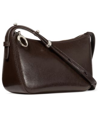 Halo Small Glazed Leather Crossbody Bag