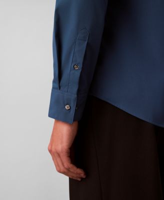 Men's Slim Fit Supima Stretch Long Sleeve Button-Front Shirt