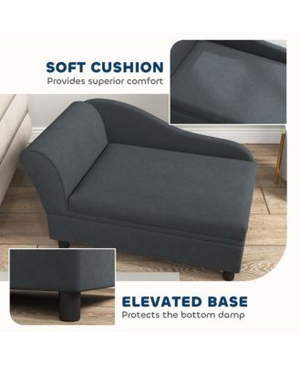 Luxury Small Dog Bed Couch W/ Storage, Little Dog Sofa