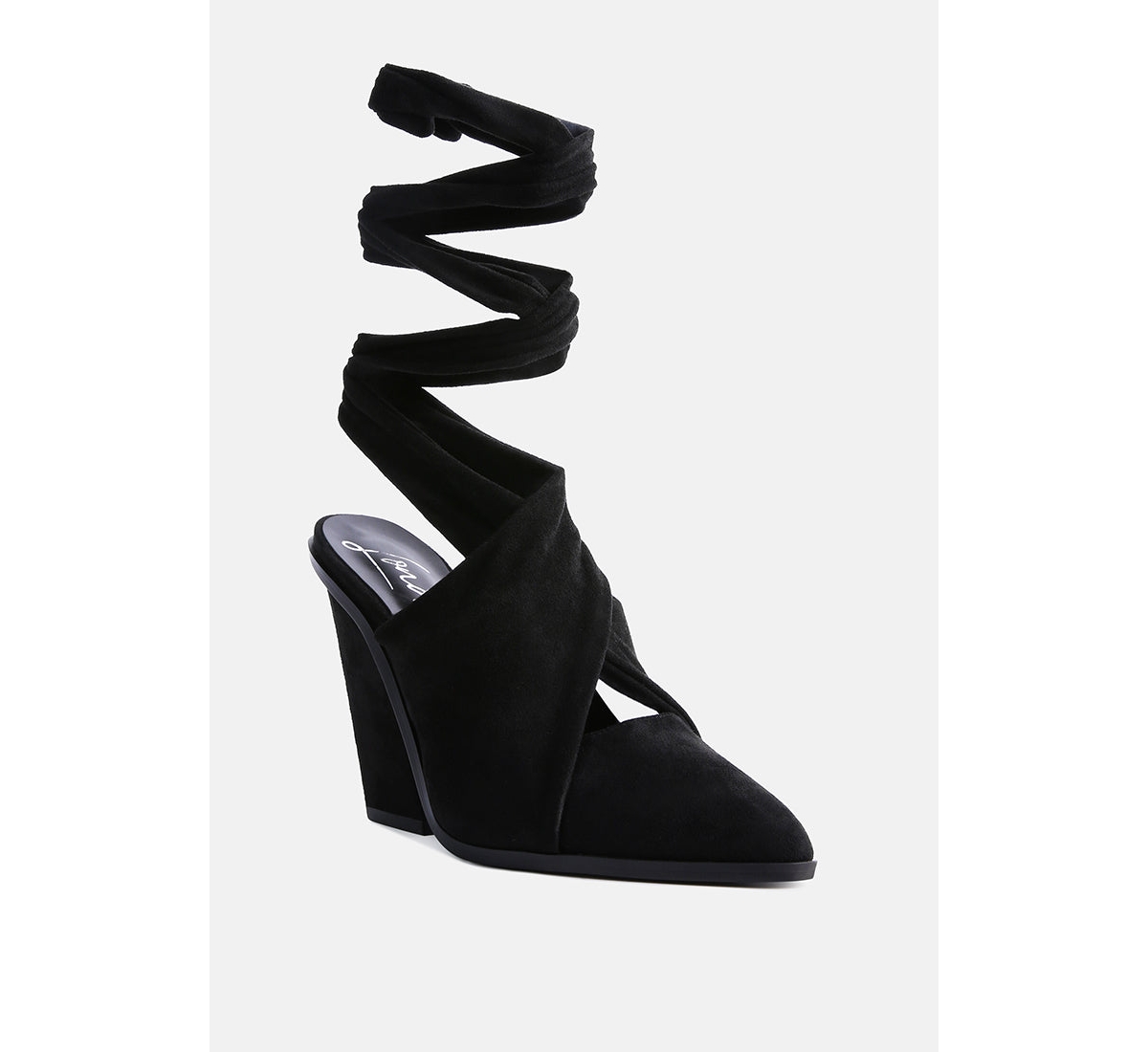 Mama Fav Lace Up Block Heel Mules Women