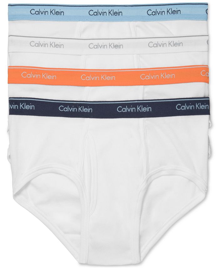 Calvin Klein Men's 4-Pk. Cotton Classics Briefs U4000 & Reviews - Underwear  & Socks - Men - Macy's