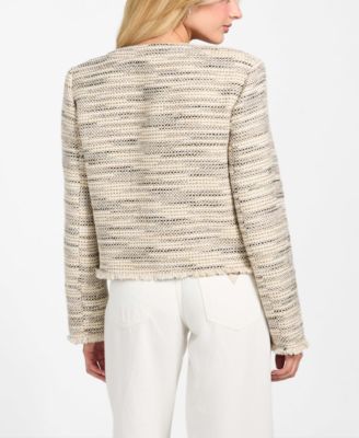 Women's Long Sleeves Tweed Jacket