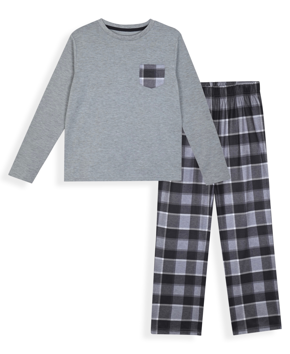 Max & Olivia Boys 4-20 2-piece Long Sleeve Top And Pant Pajama Set In Multi