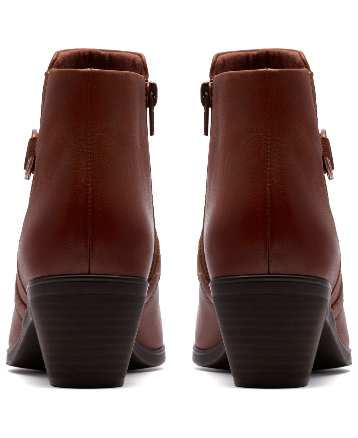 Clarks Collection Women's Emily2 Henley Wedge Booties In Brown
