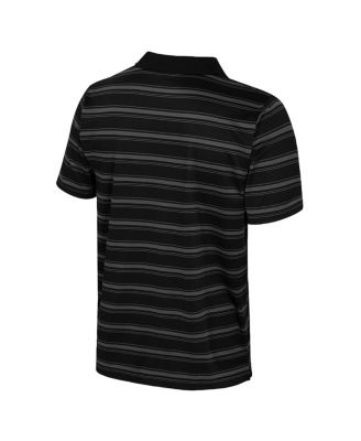 Men's Black Oklahoma State Cowboys Milk Steak Polo Shirt