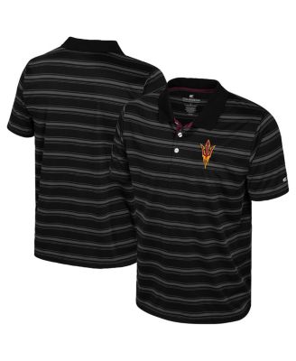 Colosseum - Men's Black Arizona State Sun Devils Milk Steak Polo Shirt