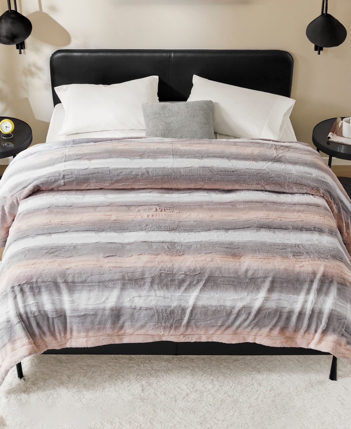 Madison Park Zuri Faux Fur Blanket