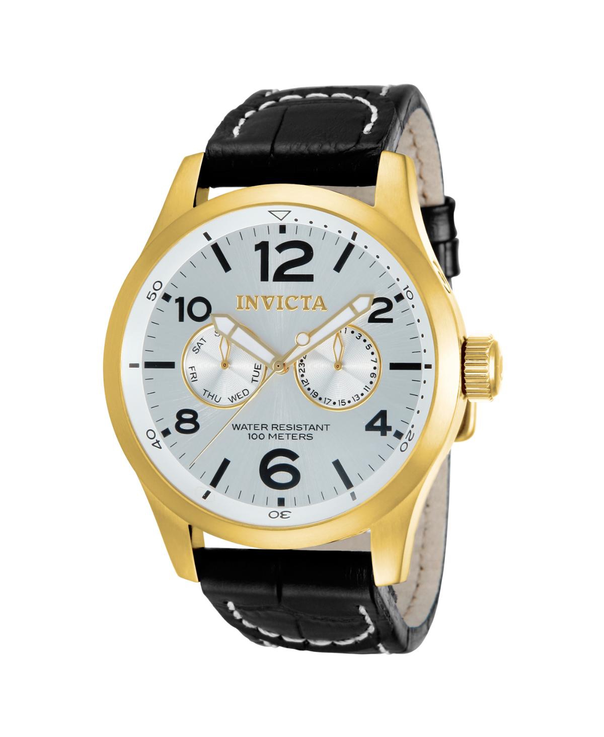 Invicta Men's Specialty Quartz 3 Hand Silver Dial Watch