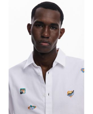 Men's Long-sleeve shirt with drawings