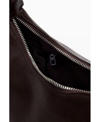 Women's Medium 3D logo bag with ruched handle