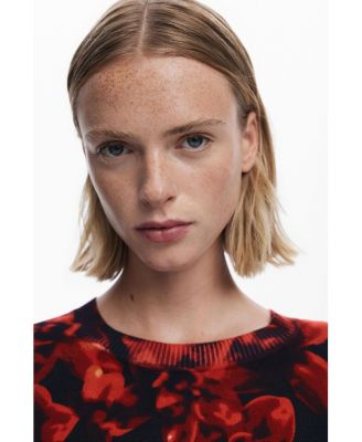 Women's Lightweight floral sweater