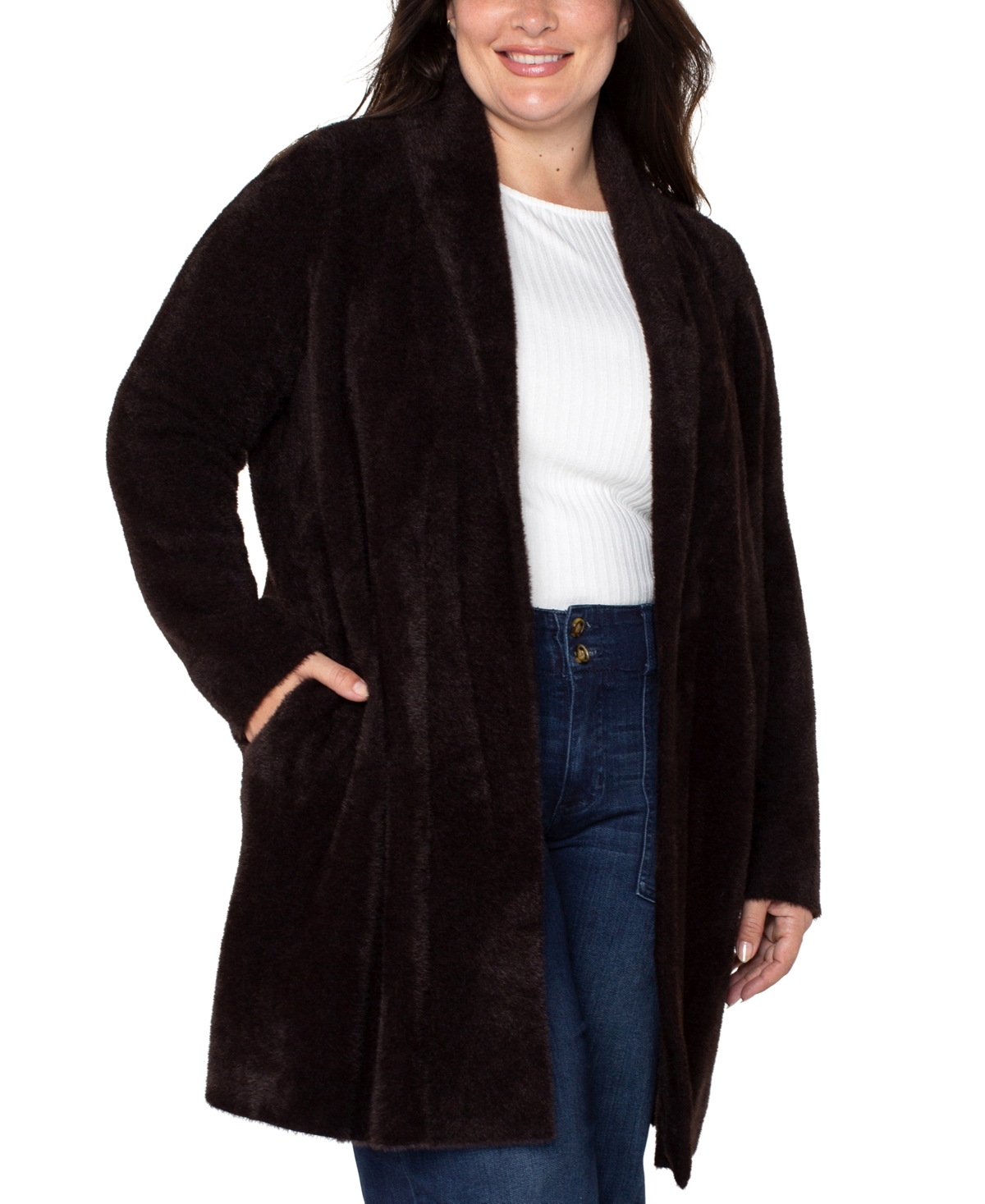 Liverpool Los Angeles Women's Open Front Sweater Coat