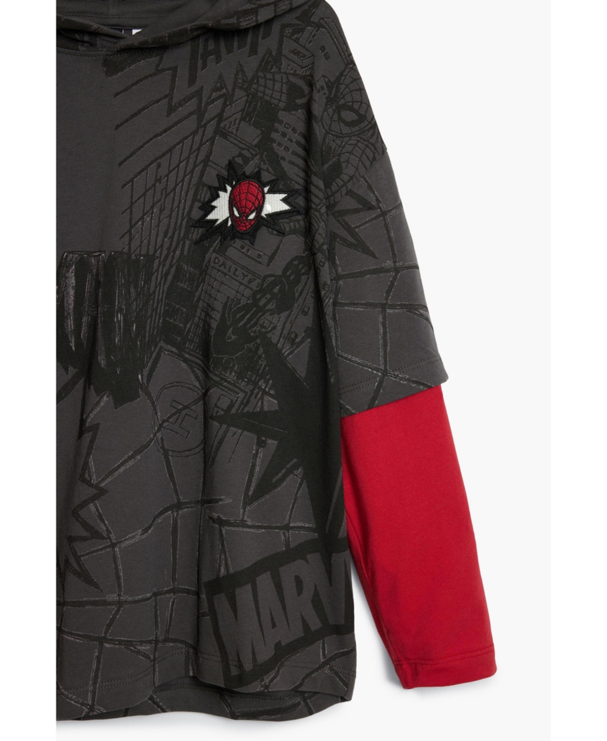 Desigual Boys Boys's Spiderman T-shirt with layering effect