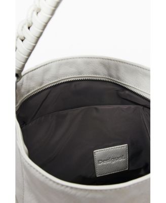 Women's Large logo faux leather backpack