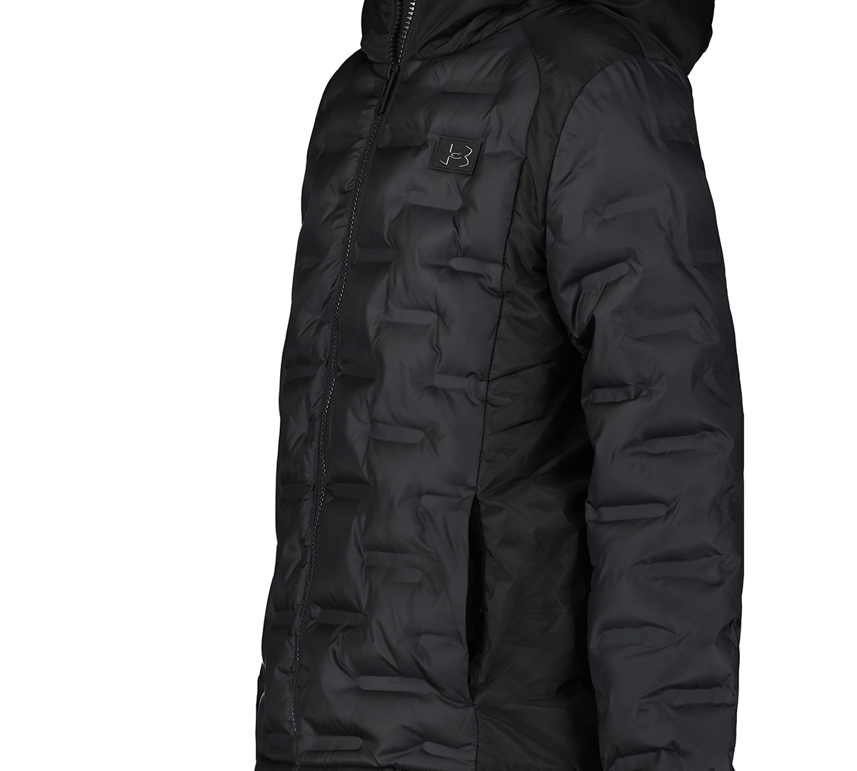 Under Armour Boys 8-20 Quilt Hooded Puffer Jacket In Black