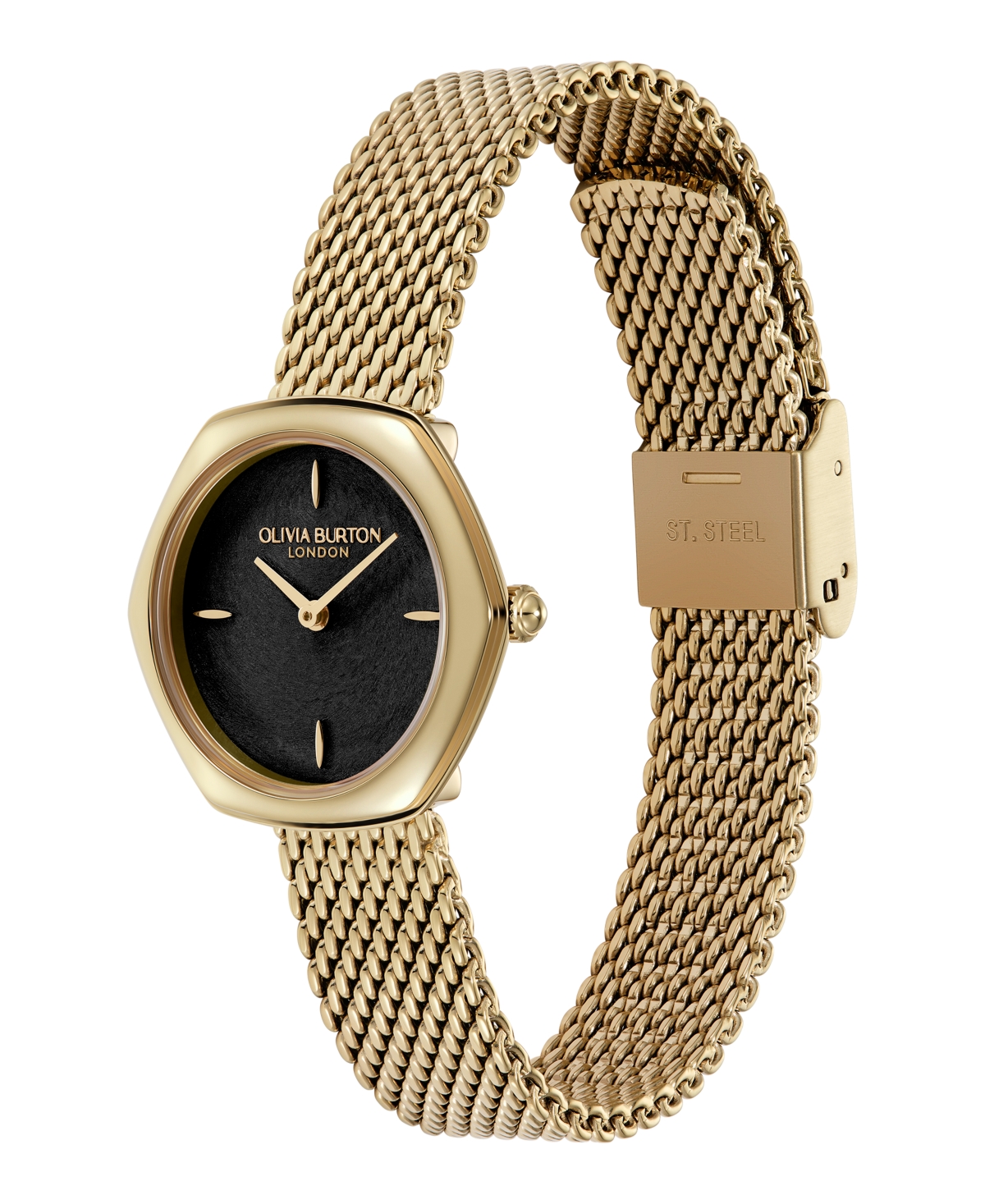 Olivia Burton Women's Charing Gold Tone Stainless Steel Bracelet Watch, 28.5mm In Gold