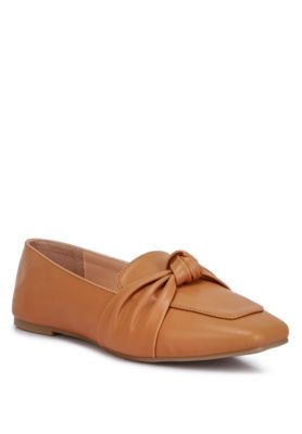 Womens Denali Recycled Faux Leather Flat Loafers