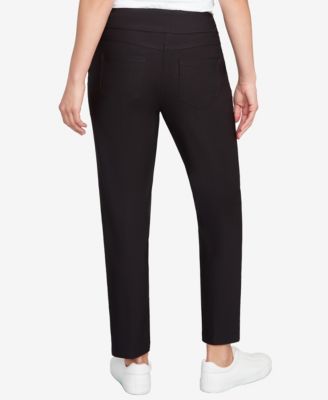 Petite Smooth Silky Tech Knit Ankle Pants
