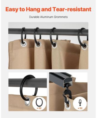 Waterproof Patio Gazebo Curtain Panels for Outdoor Privacy and Comfort