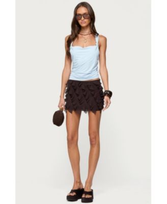 Women's Liza Knotted Cowl Neck Top