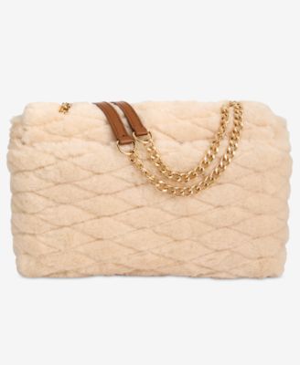 Soft Ajae Quilted Faux Fur Handbag, Macy's Exclusive