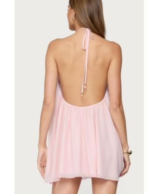 Women's Emeline Backless Halter Mini Dress