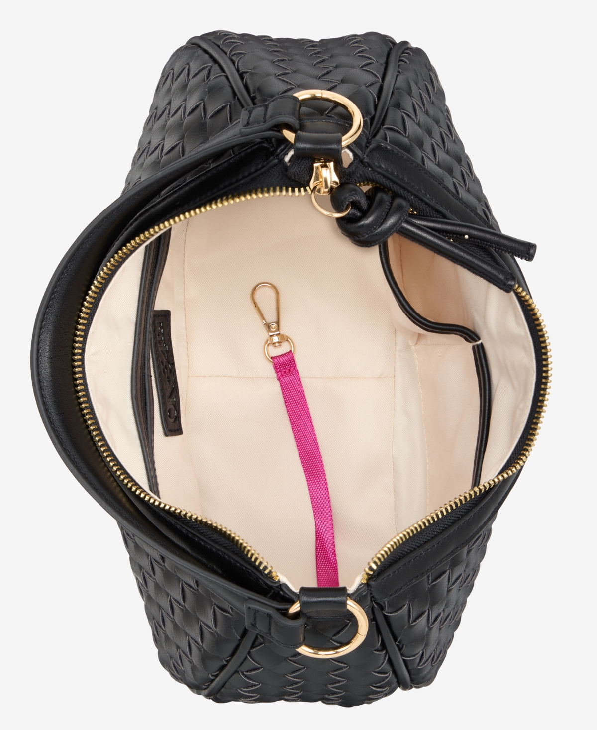 On 34th Woven Crossbody Hobo, Exclusively At Macy's In Black