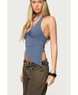 Women's Susanna Asymmetric Twist Halter Top