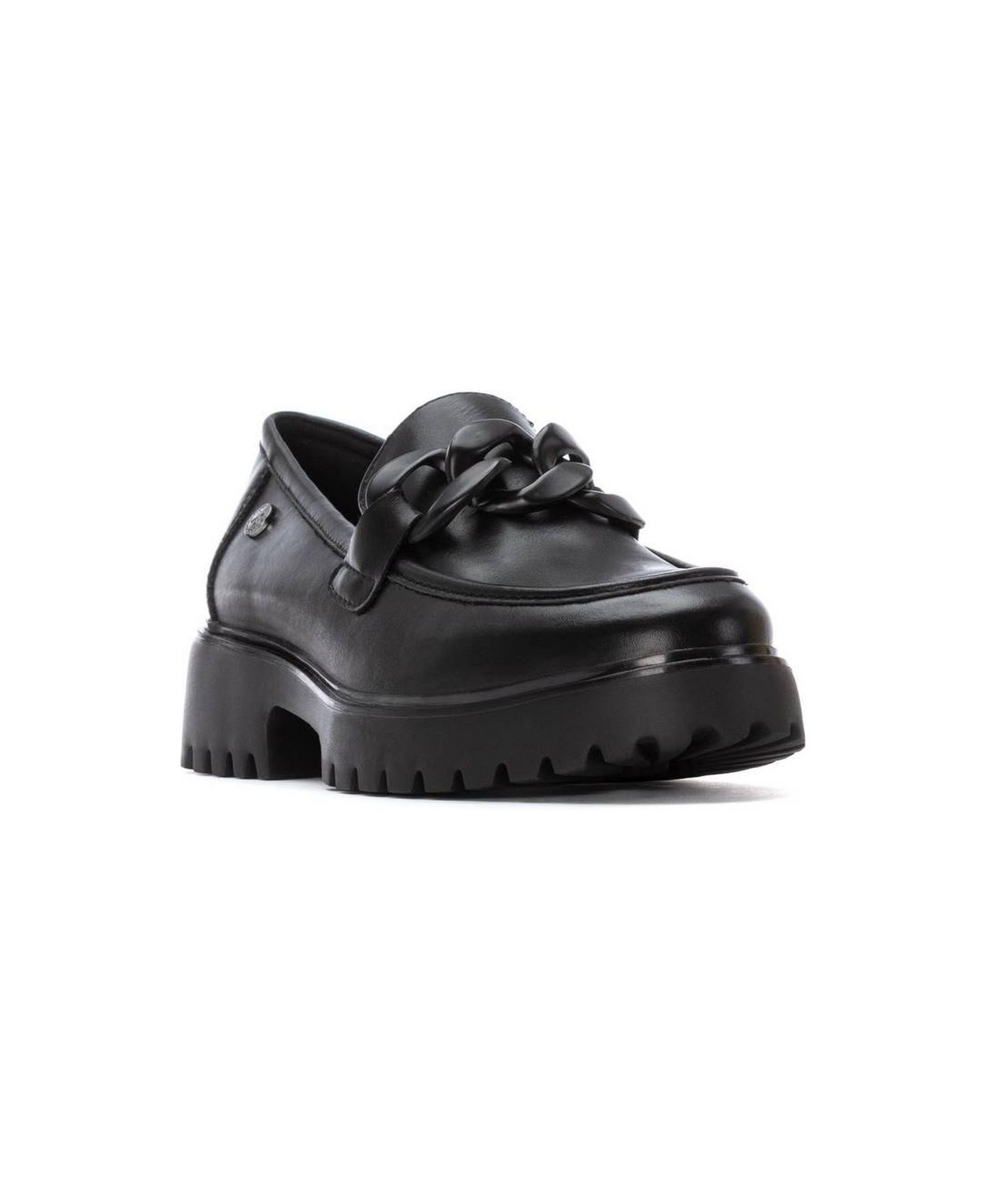 Женские туфли XTI Casual Low Heel Penny Loafer, цвет: Чёрный — фото 1