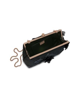 Woman's Lila 3D Floral Pouch Clutch