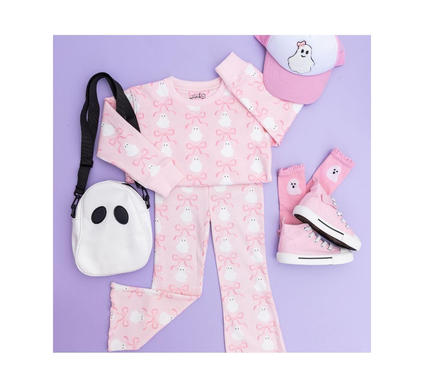 Толстовка Sweet Wink Coquette Ghost Halloween для девочек, цвет: Розовый — фото 5