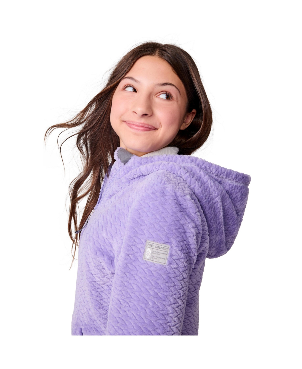 Free Country Girls Braided Butter Pile Jacket