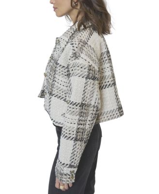 Women's Billie Cropped Oversize Tweed Jacket