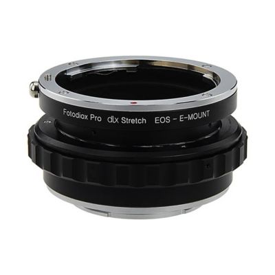 DLX Series Canon EOS (EF/EF-S) D/SLR Lens to Sony Alpha E-Mount Mirrorless Camera Body Stretch Mount Adapter with Macro Focusing Helicoid and