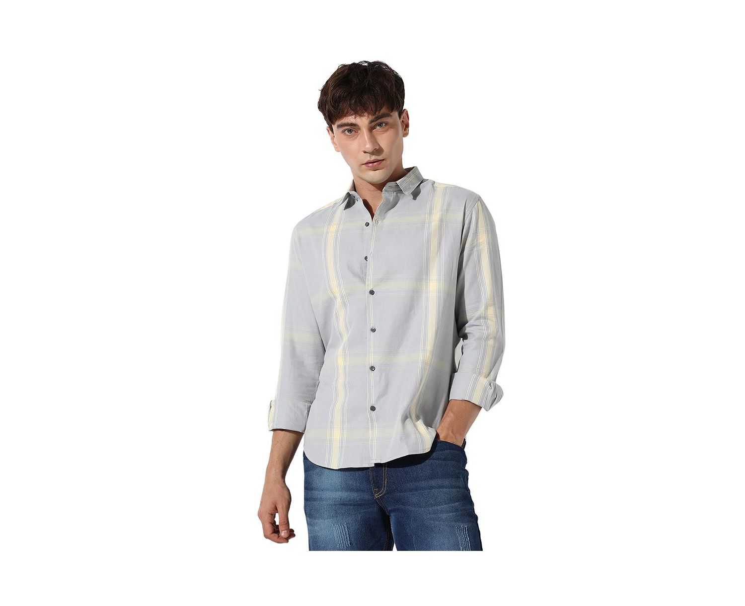 Men's Tartan Plaid Button Up Shirt