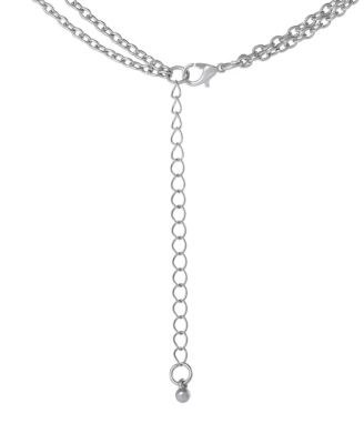 & Bingo Layered Pendant Necklace - Silver Tone - Kids Character Jewelry