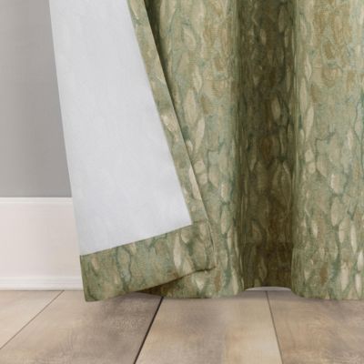 Halle Abstract Geometric Semi-Sheer Grommet Curtain Panel