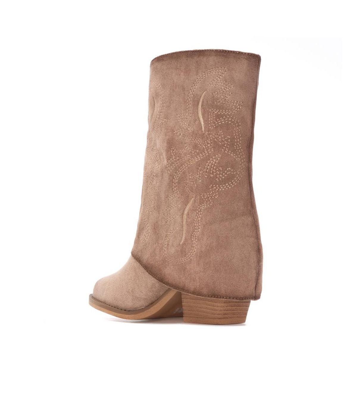 Xti Women's Suede Foldover Booties By